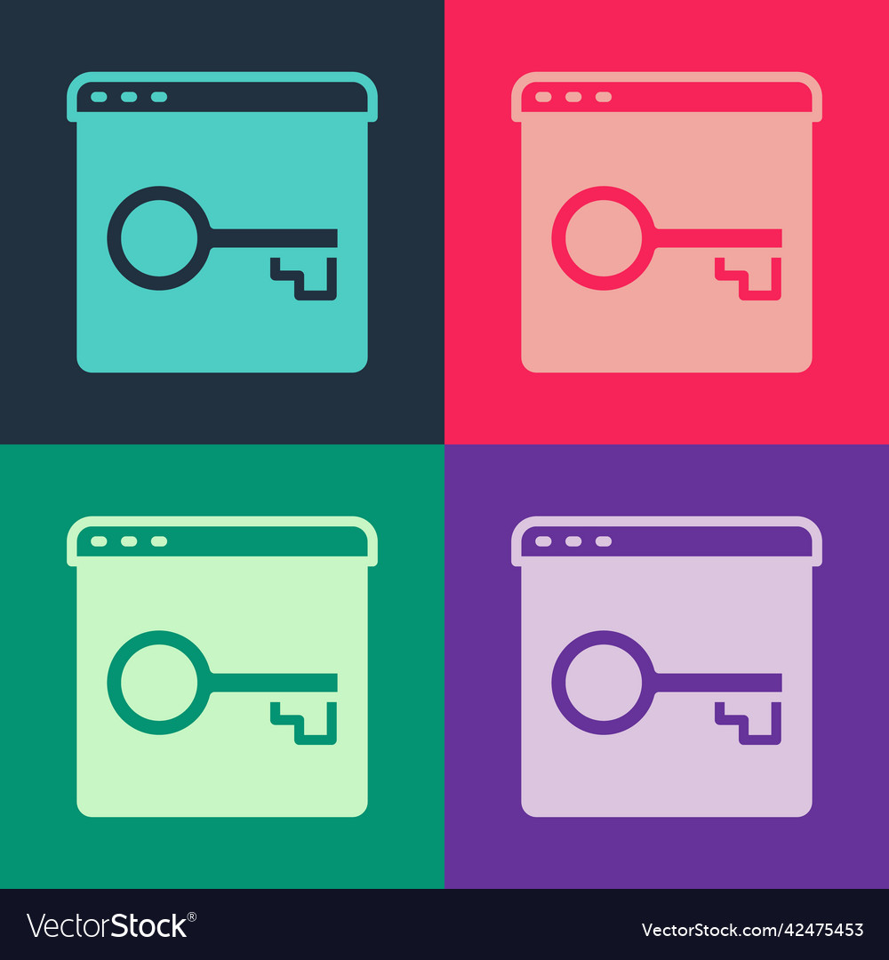 Pop art secure your site with https ssl icon vector image Pop art secure your site with https ssl icon