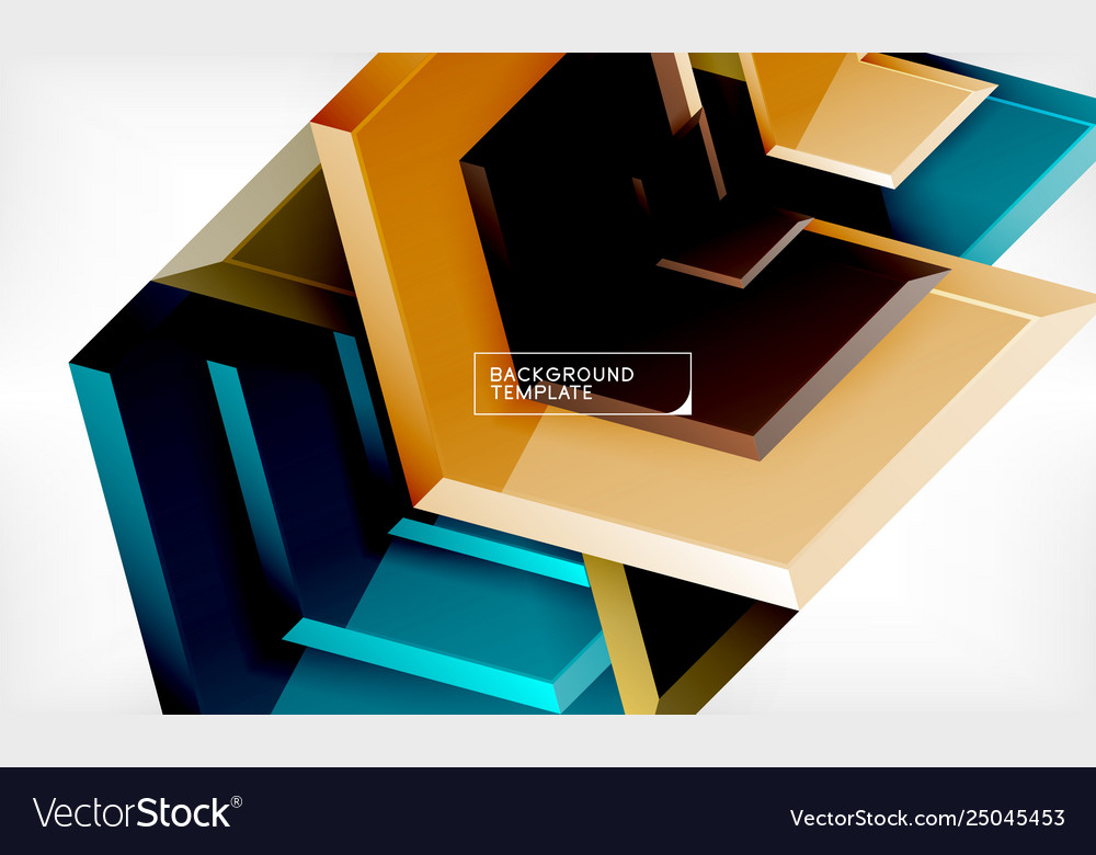 Techno arrow background template design vector image Techno arrow background template design