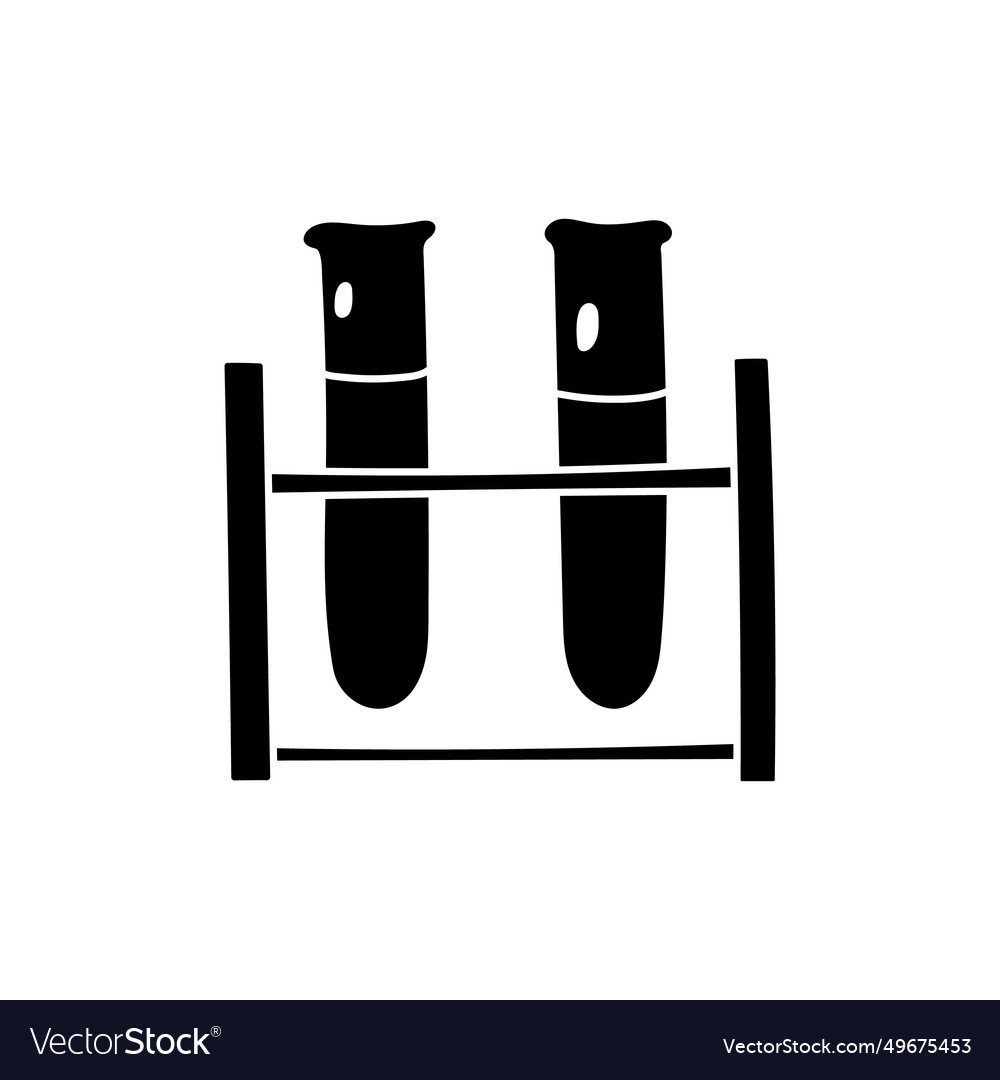 Test tube rack silhouette