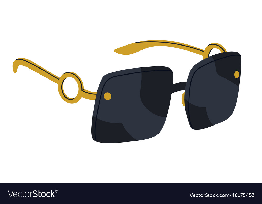 Trendy sunglasses elegant modern sunnies plastic Vector Image