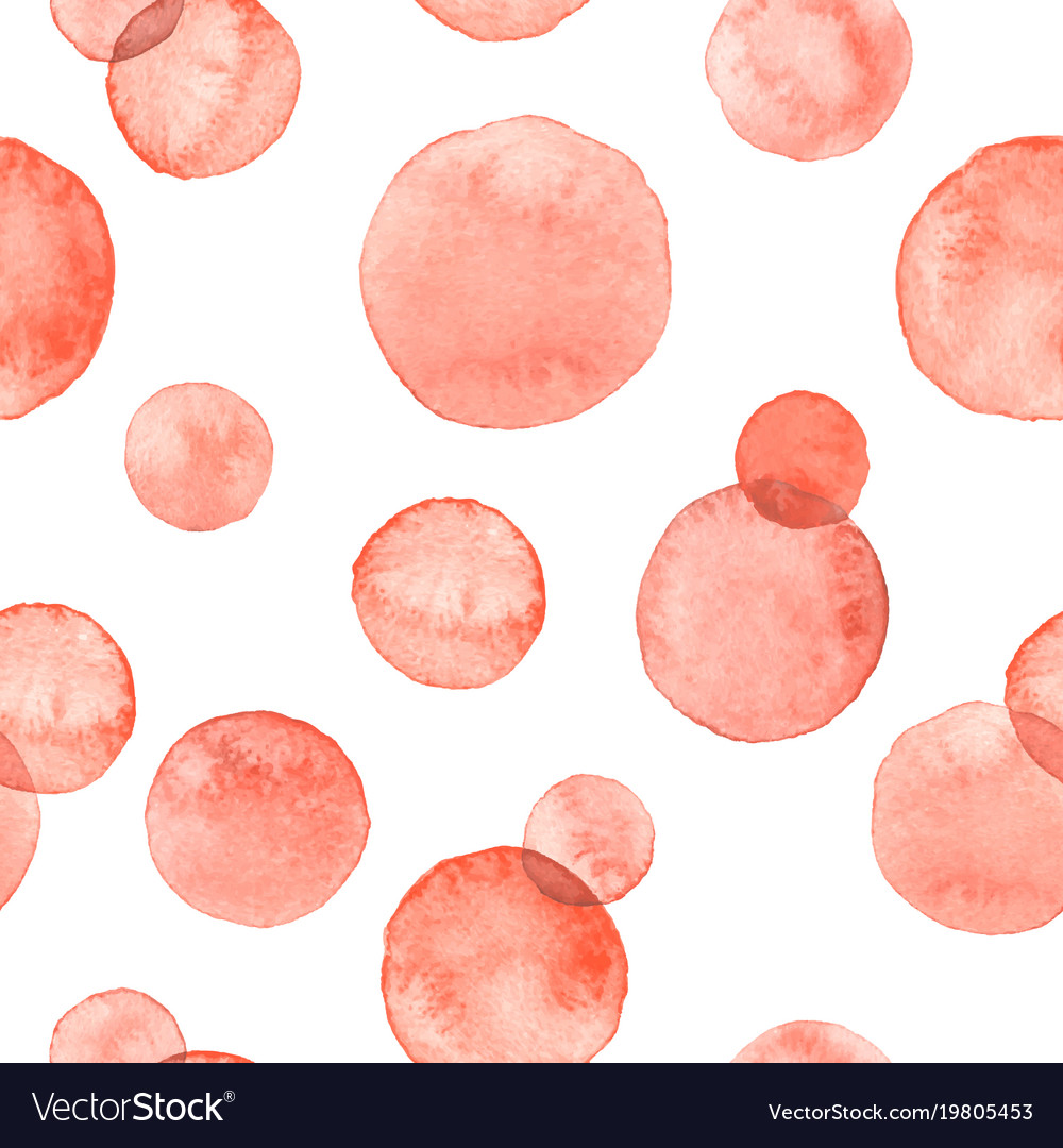 Watercolor circles pattern