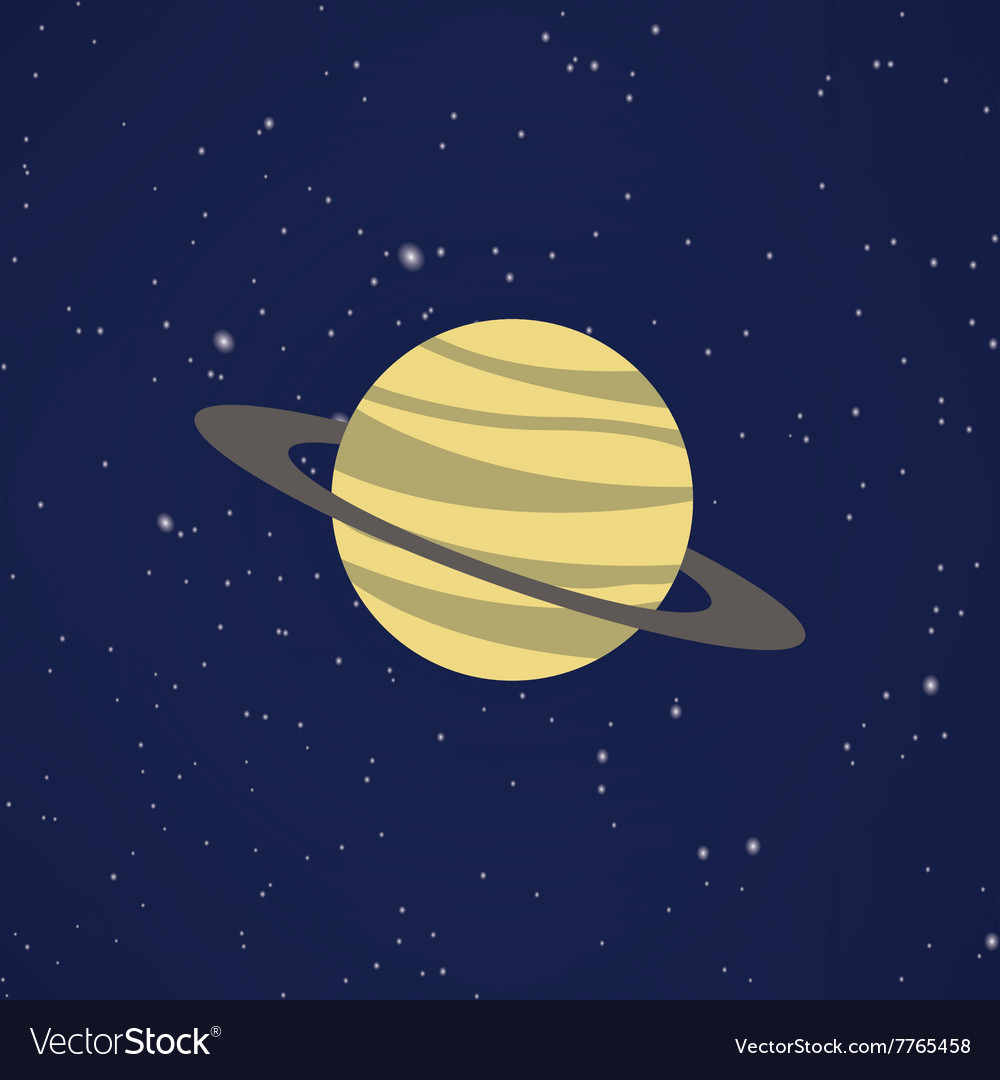 Abstract cartoon planet Royalty Free Vector Image