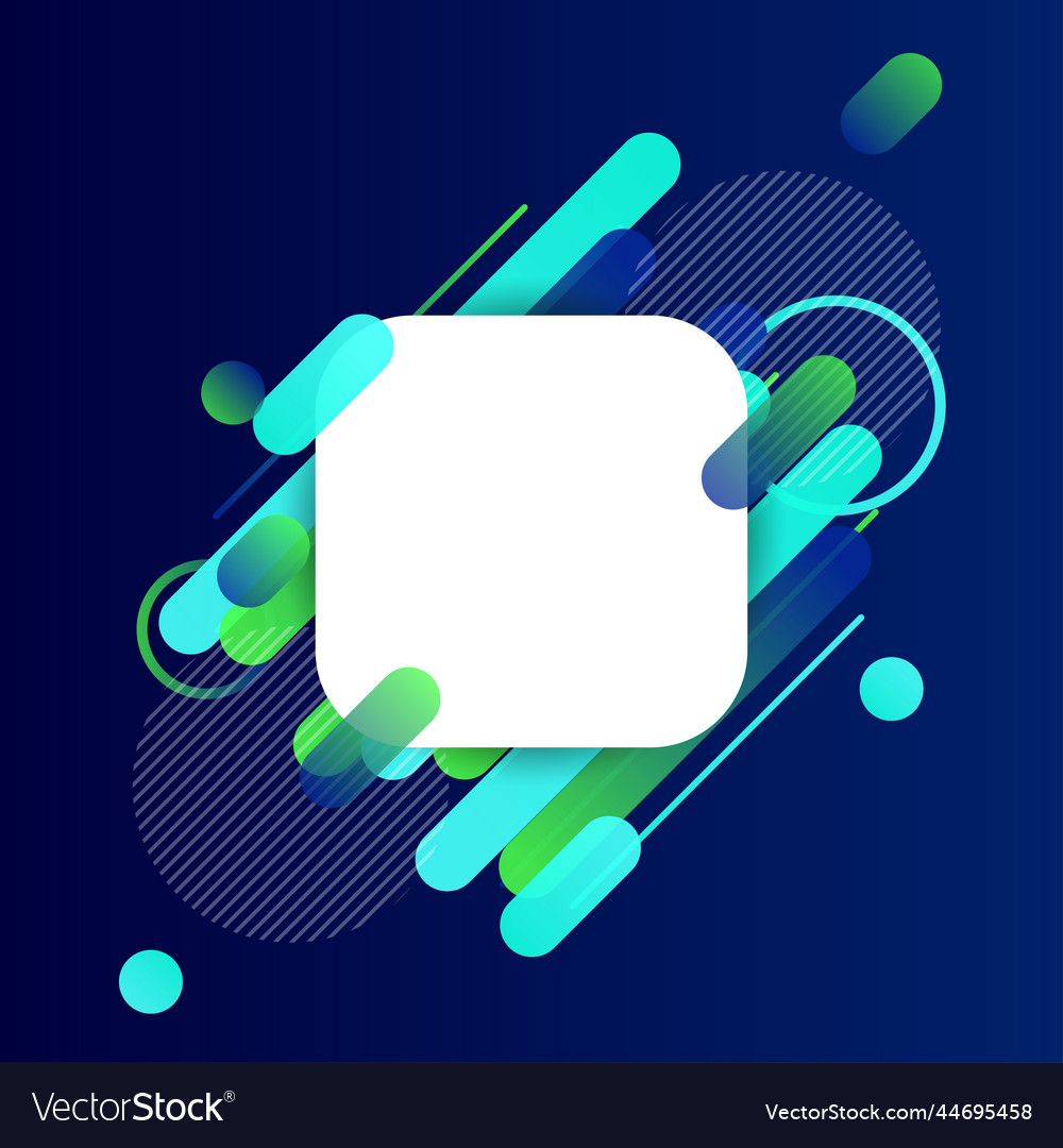 Creative rounded lines edge place for text vector image Creative rounded lines edge place for text