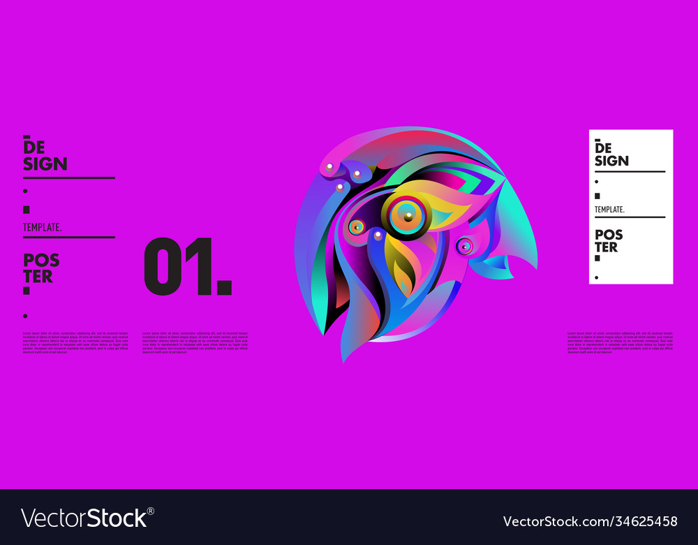 Landing page background template with colorful vector image Landing page background template with colorful