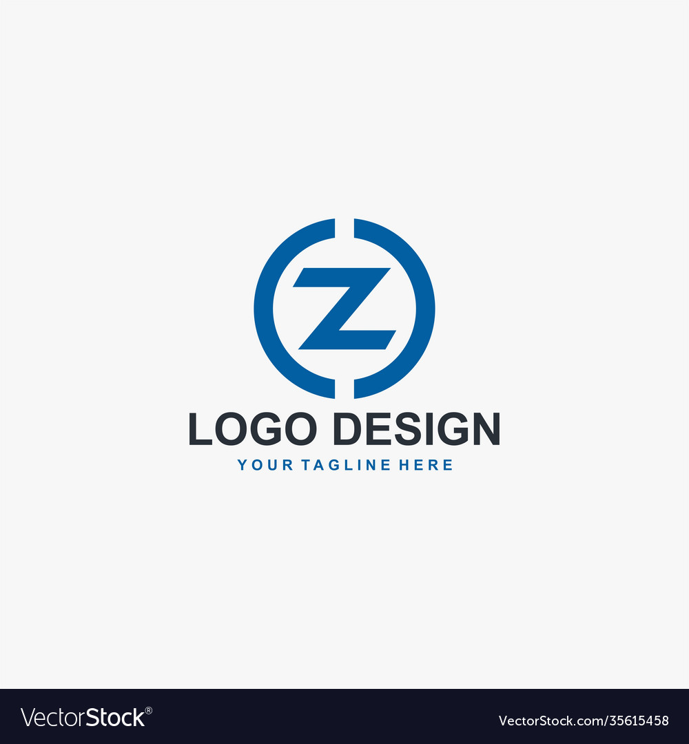 Letter oz logo design monogram o and z type Vector Image