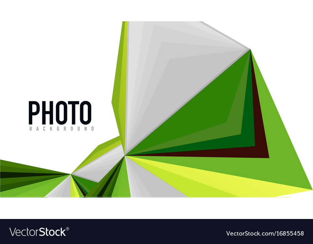 Modern triangle presentation template