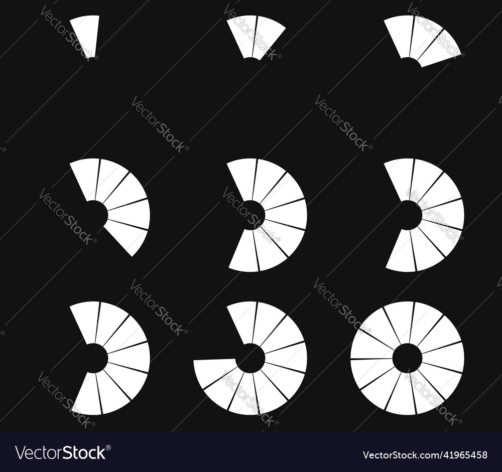 Preloader circular loading bar pie chart vector image Preloader circular loading bar pie chart