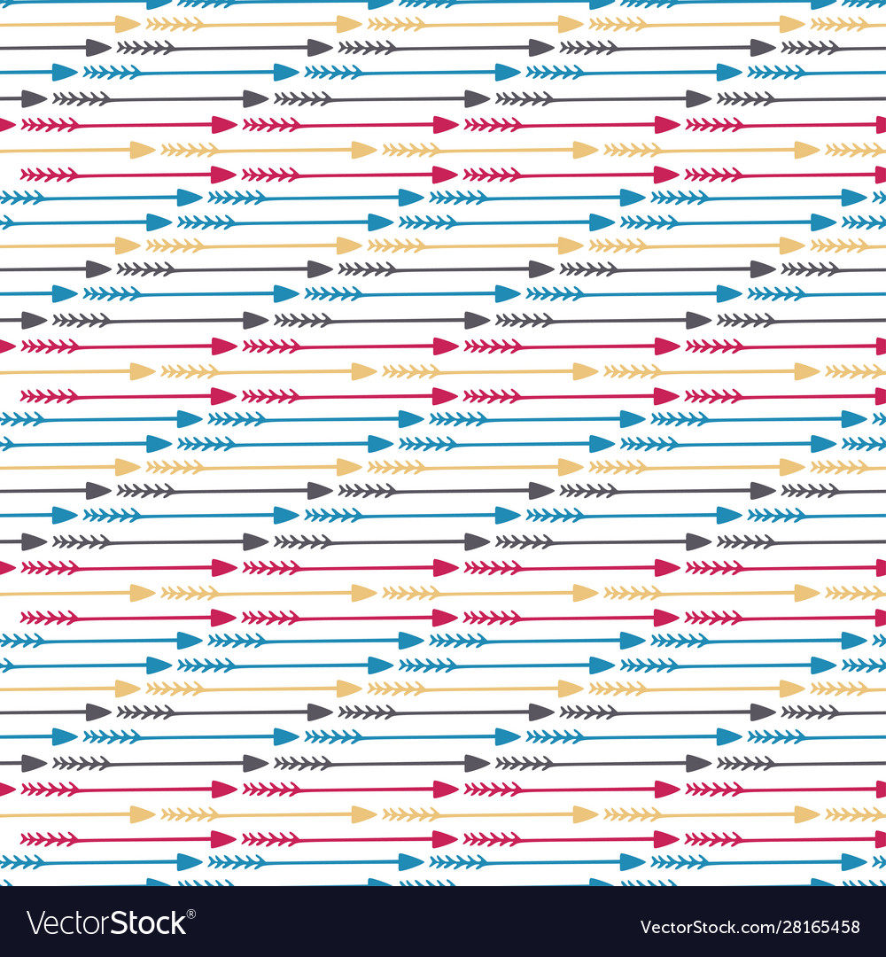 Seamless pattern with arrows modern print vector image Seamless pattern with arrows modern print