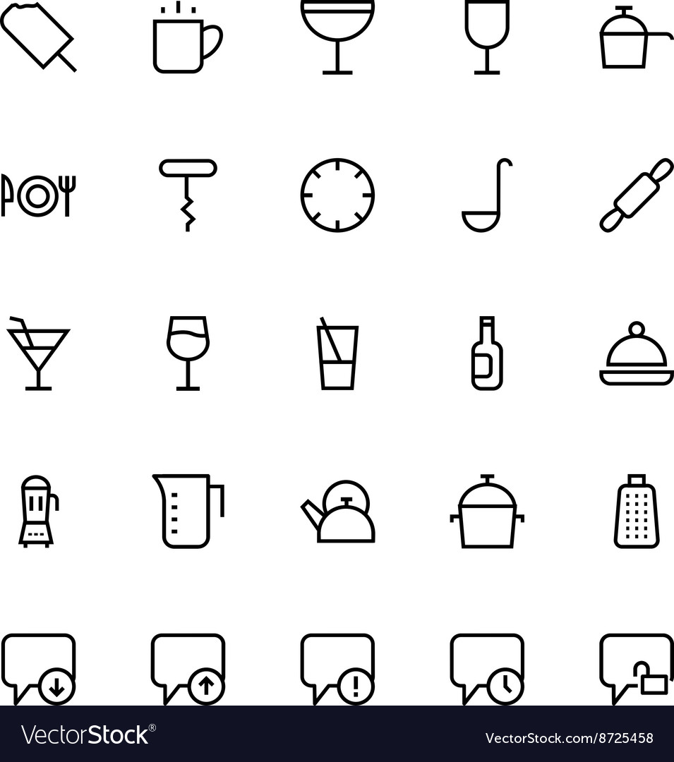 User interface colored line icons 40
