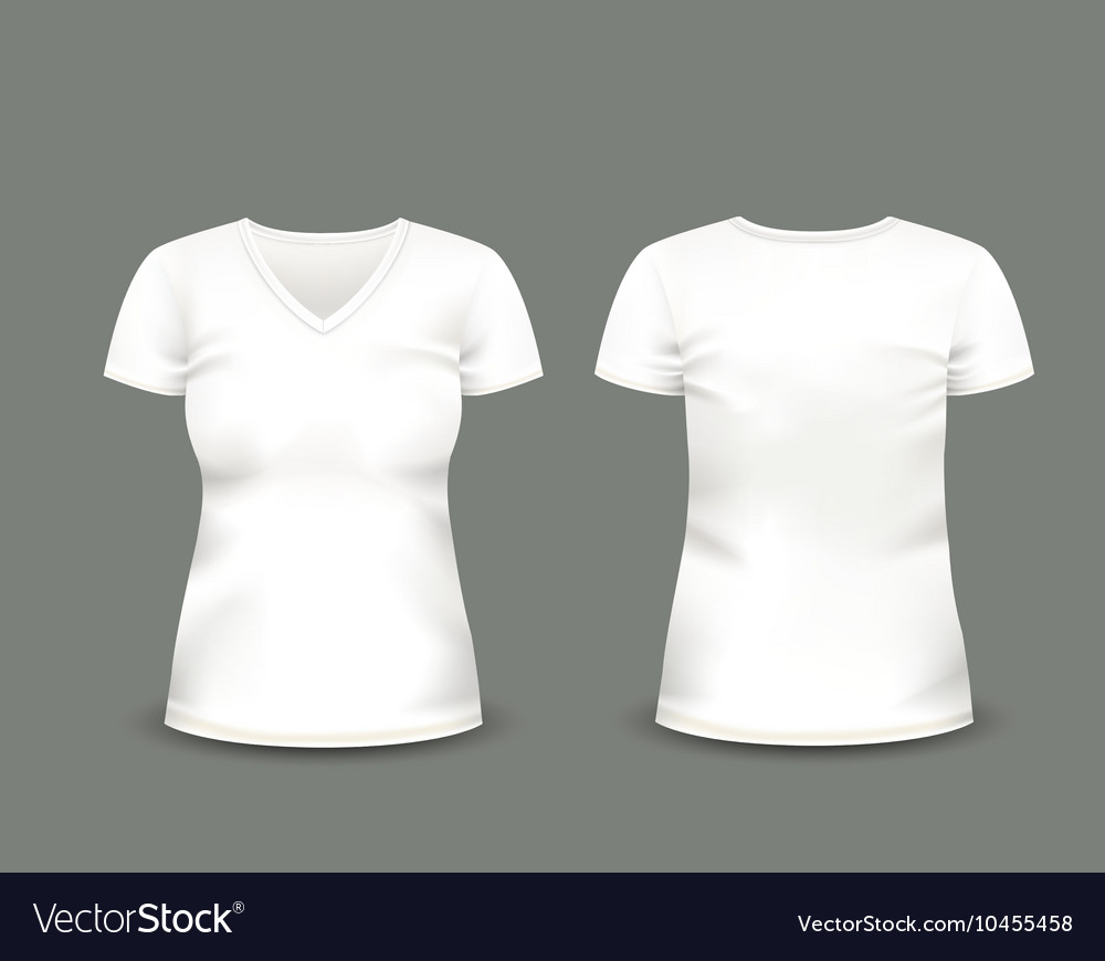 Female Blank T Shirt Template