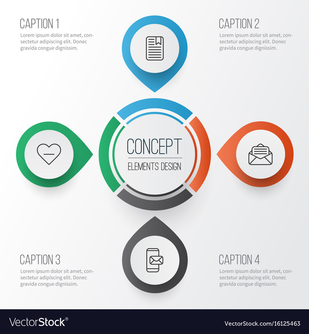 Communication icons set collection of delete