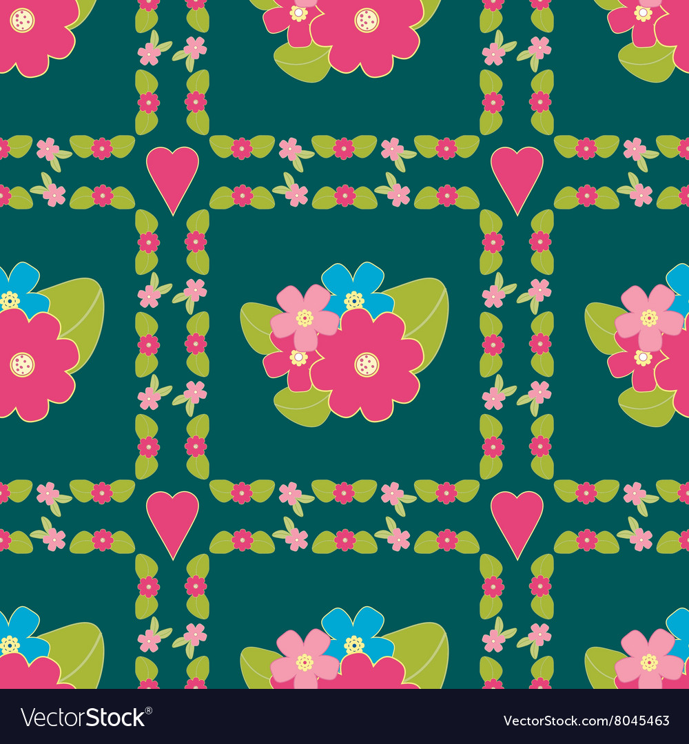 Floral background seamless pattern