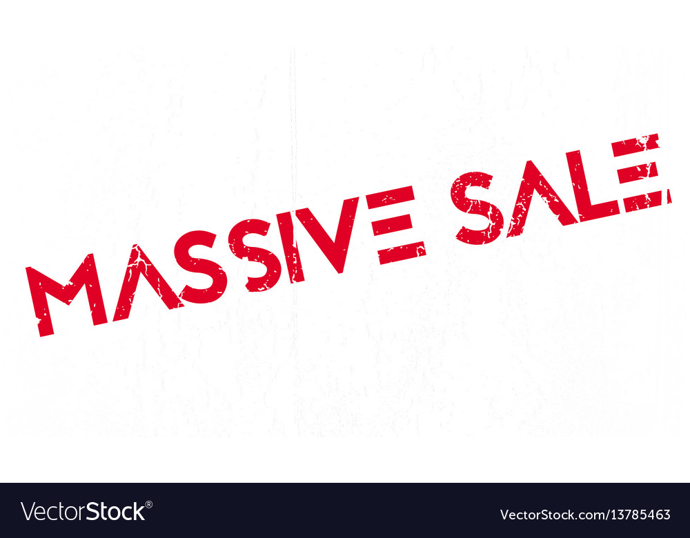 Massive sale rubber stamp