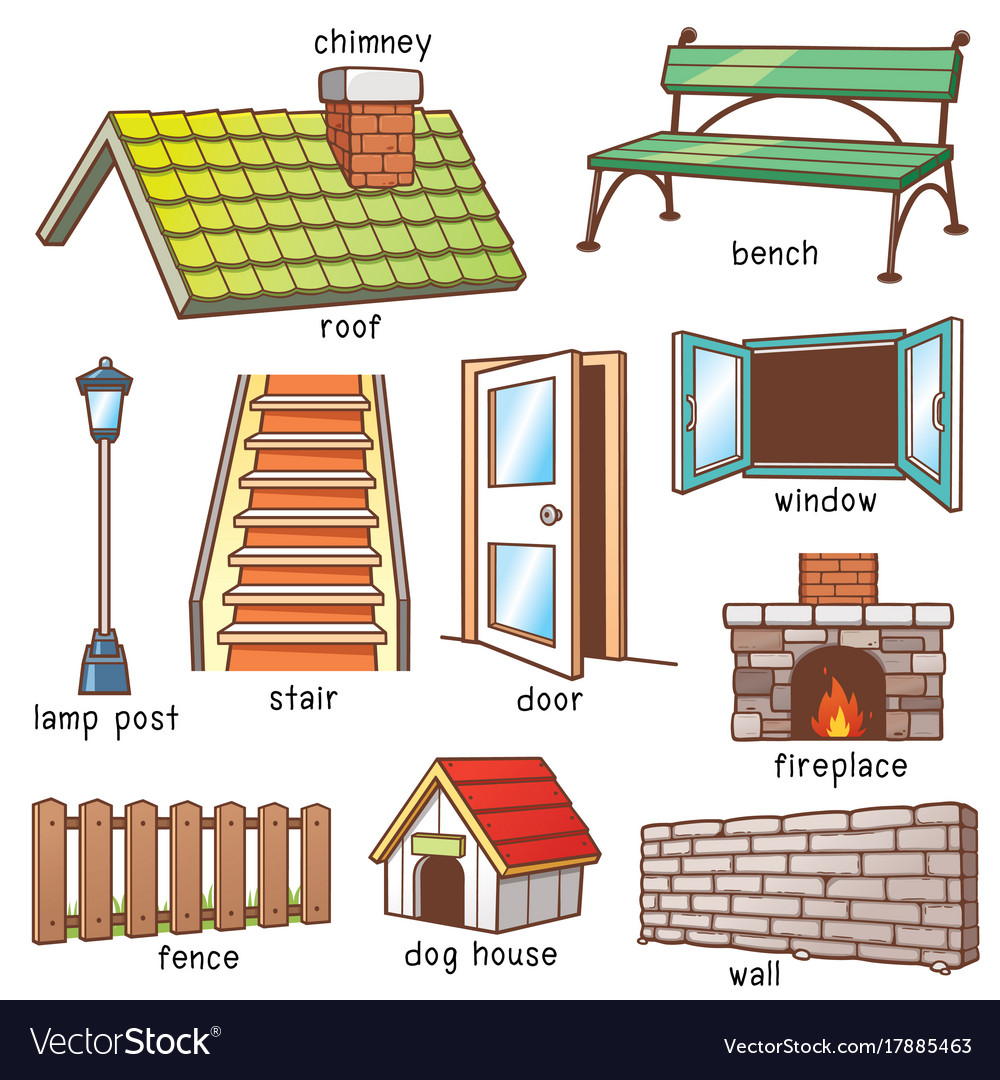 Parts Of The House Drawing