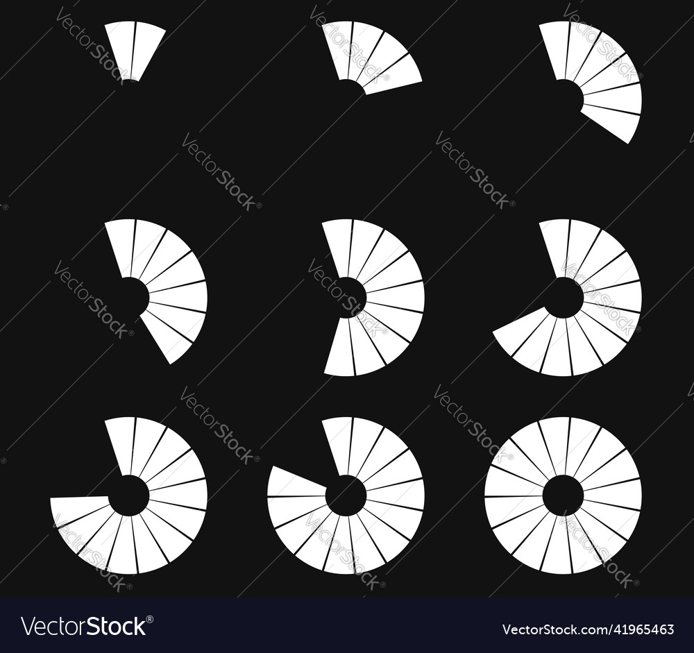 Preloader circular loading bar pie chart vector image Preloader circular loading bar pie chart