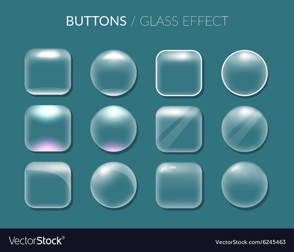 Round and square buttons