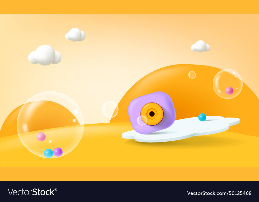 Abstract background scene for product display 3d