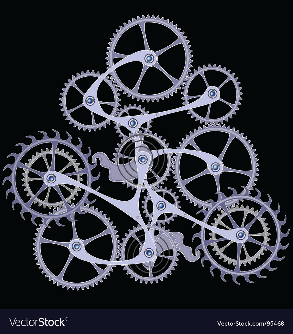 Cogs and gears Royalty Free Vector Image VectorStock