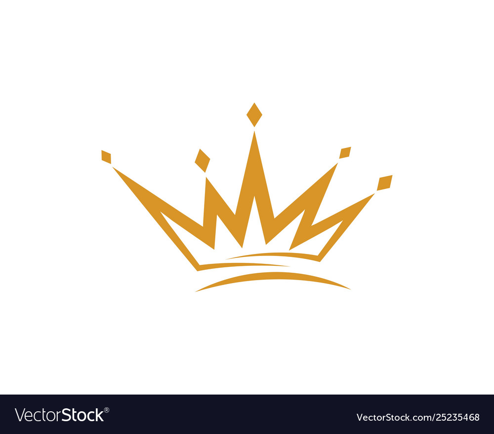 Crown logo template icon