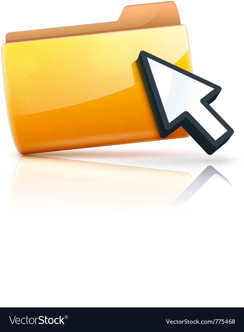 Folder with Arrow Cursor