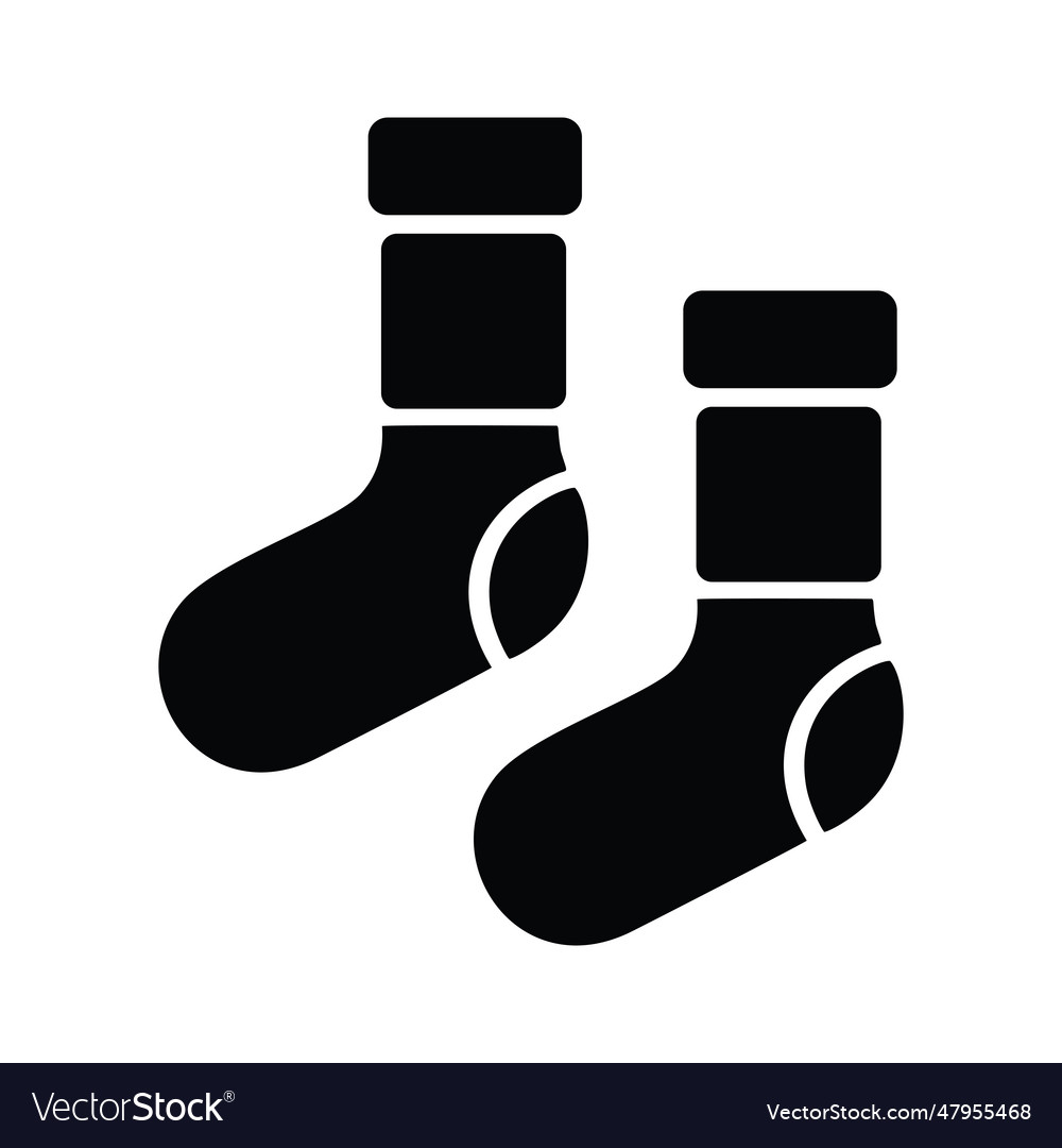 Minimalist socks icon pictogram style image