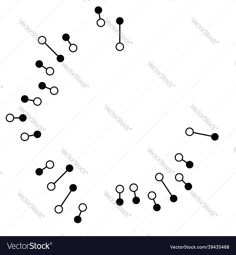 Radial radiating lines with nodes nodal points