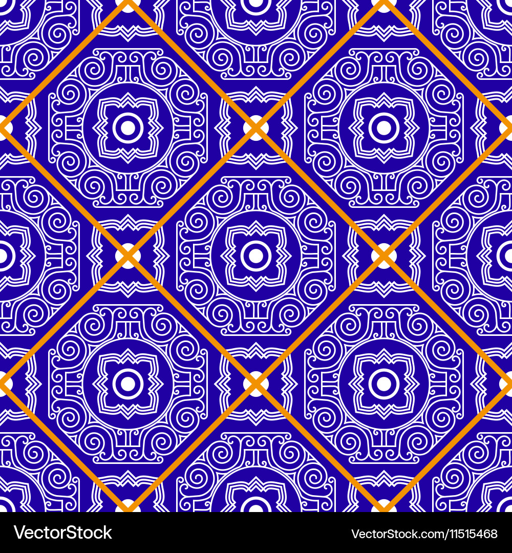 Seamless pattern from tiles Royalty Free Vector Image