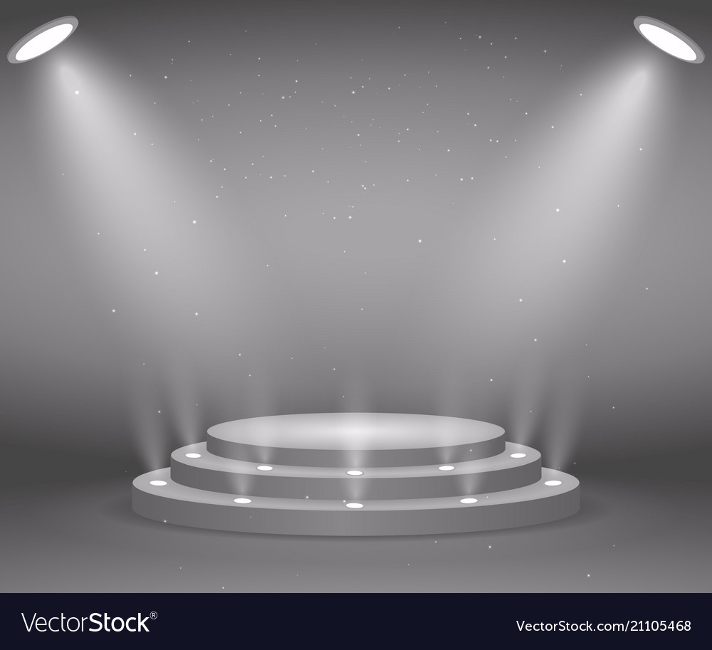 Stage with lights