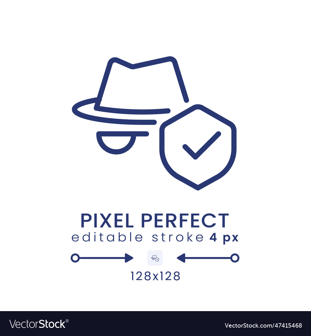 Virtual private network linear desktop icon vector image Virtual private network linear desktop icon