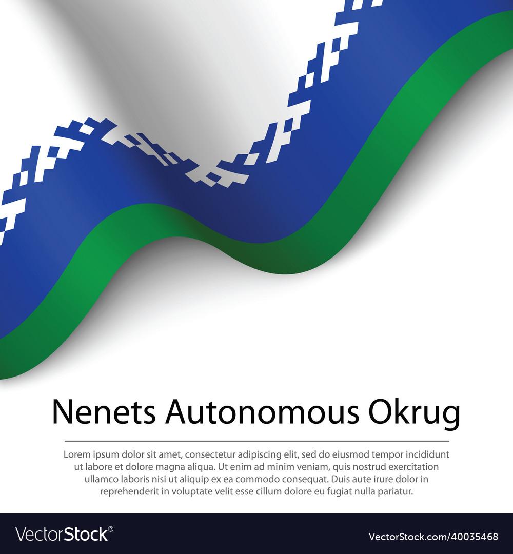 Waving flag von nenets autonom okrug