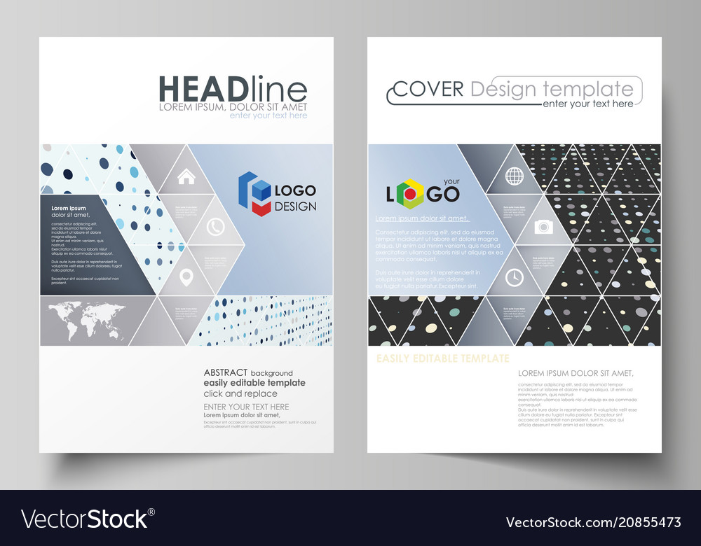 Business templates for brochure flyer booklet Vector Image