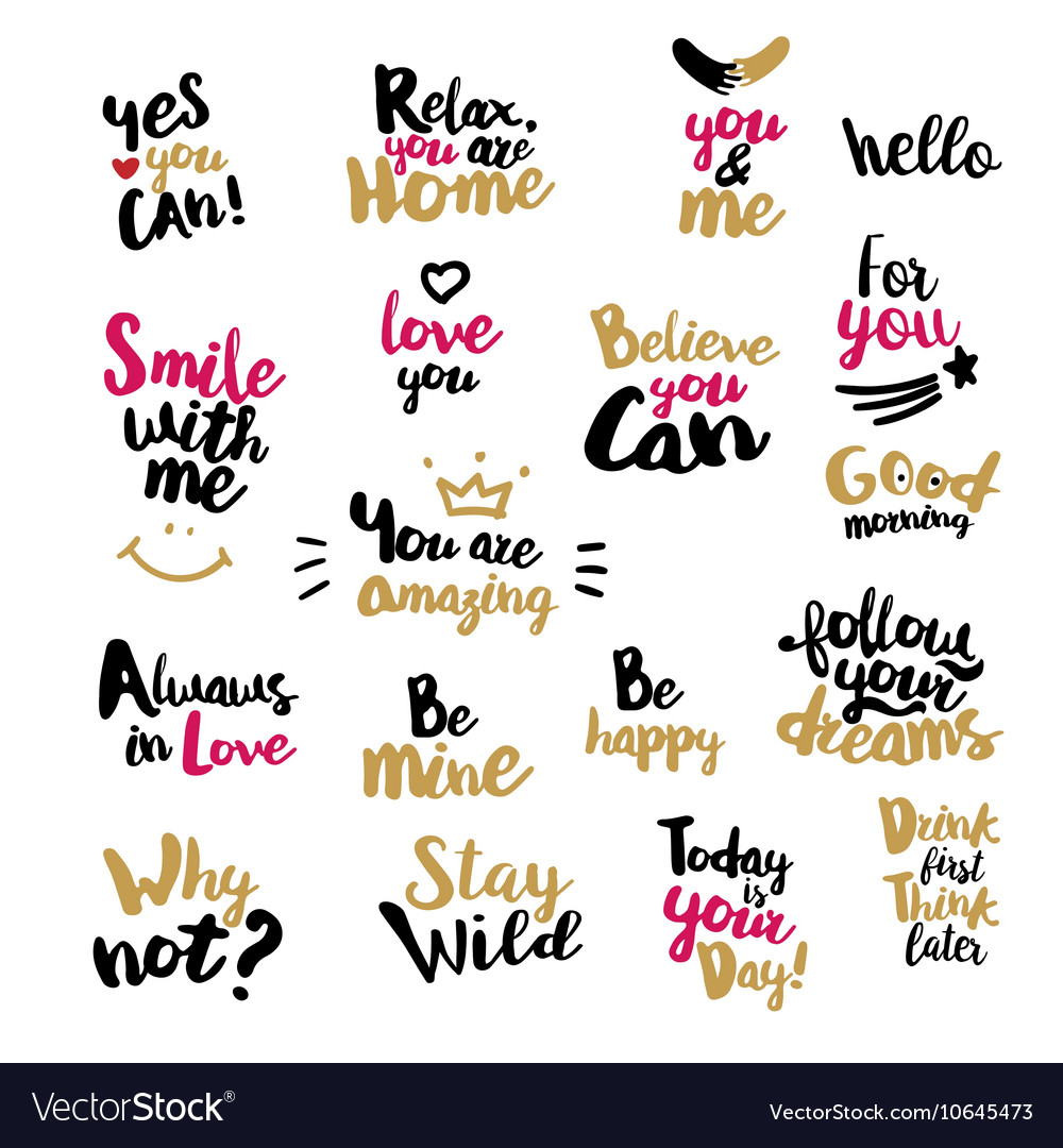 Hand Lettered Motivation Quotes