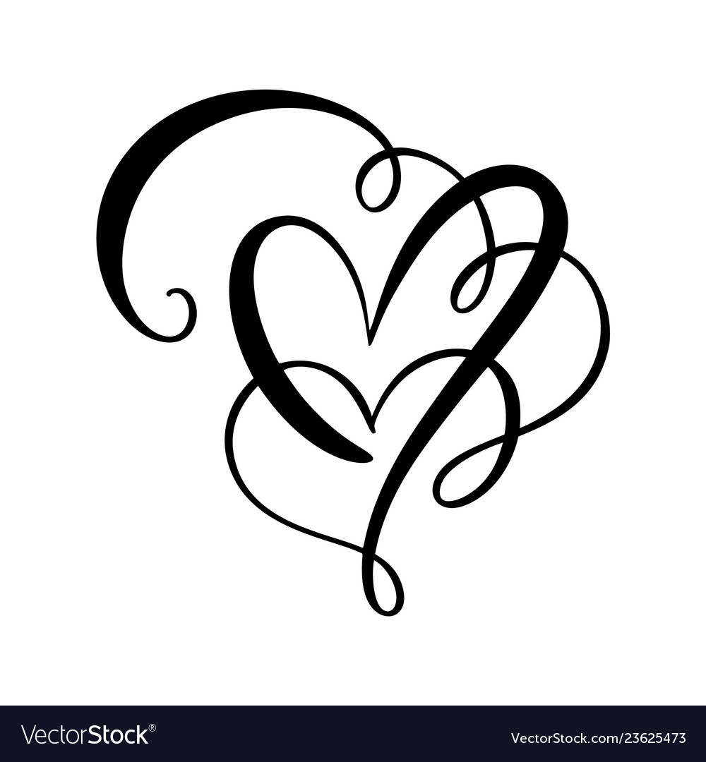 Heart love sign romantic Royalty Free Vector Image