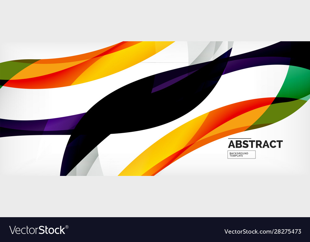 Linear wave web template Royalty Free Vector Image