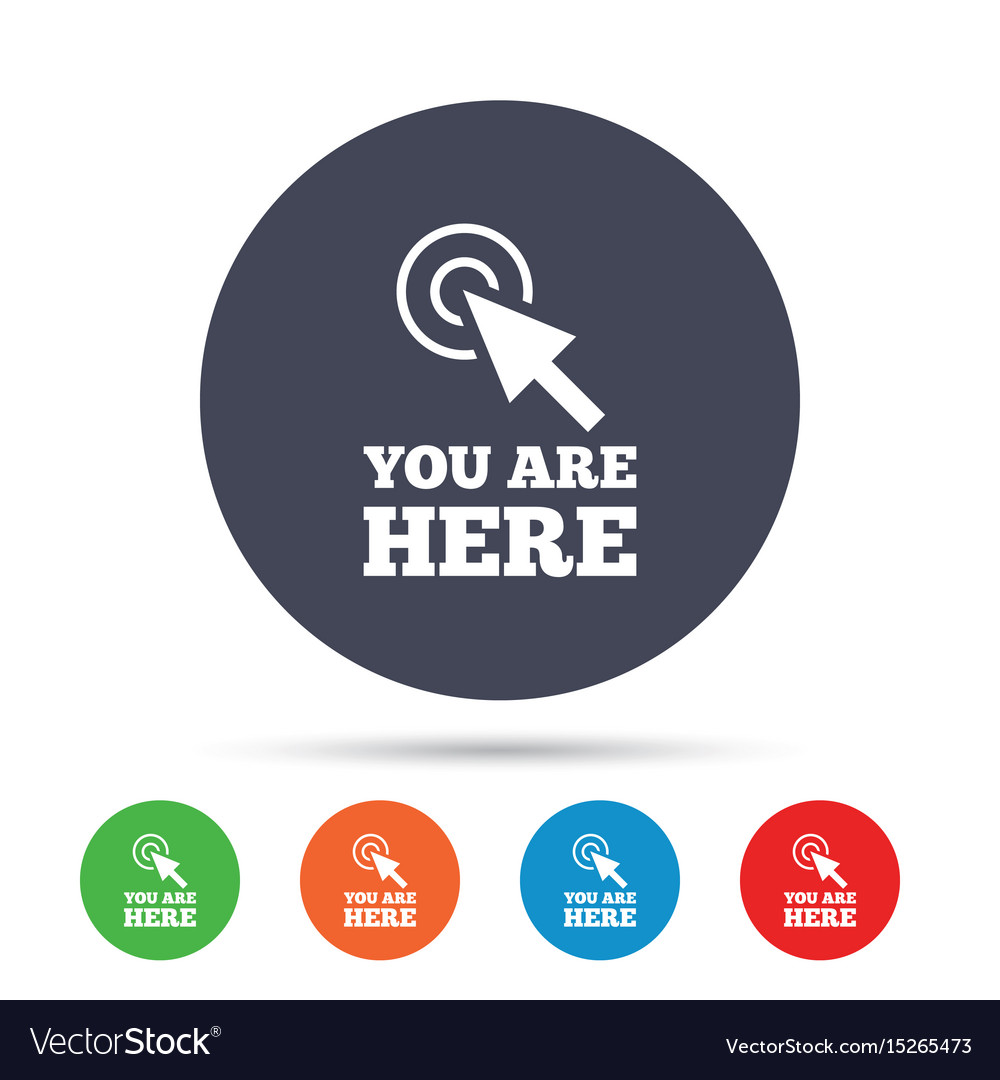 Location Pointer Icon - You Are Here