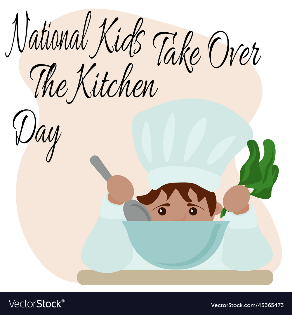 National kids take over the kitchen day child