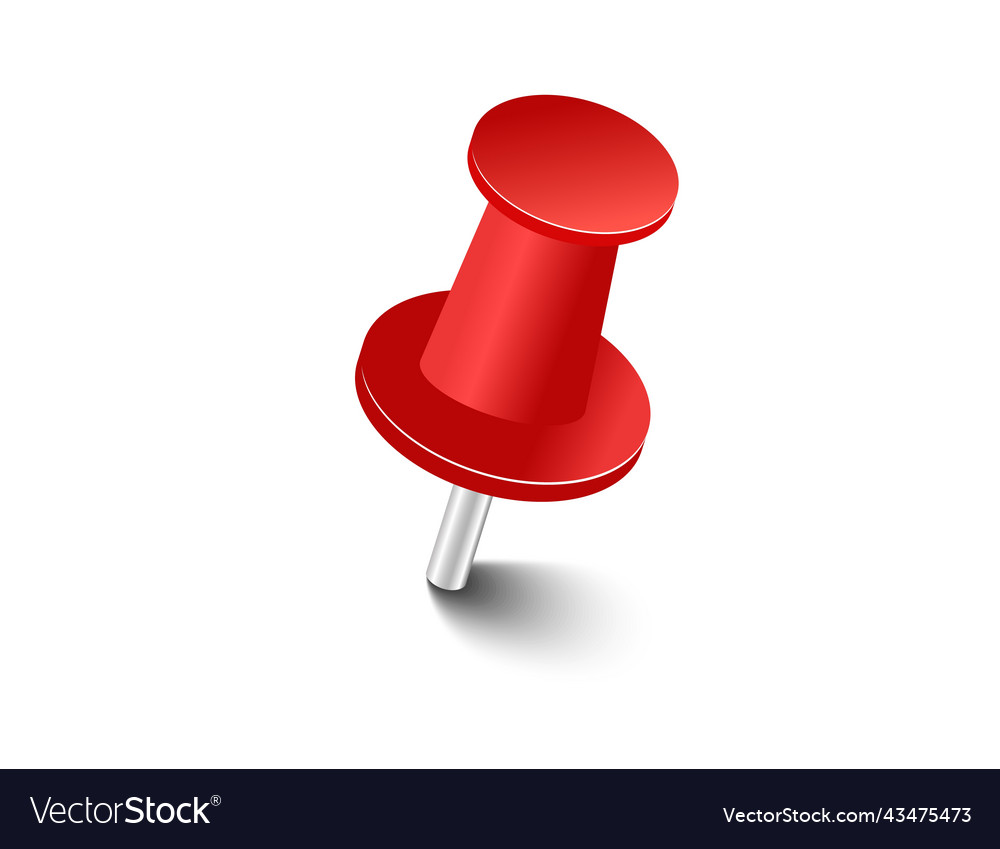 Red Pins Tacks Flags Attach Buttons On Needles Vector Image Red Pins Tacks Flags Attach Buttons On Needles Vector Image