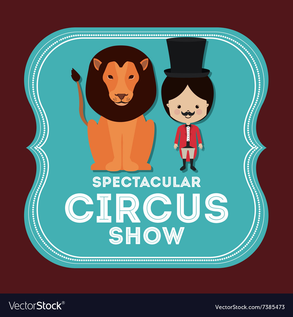 Spectacular circus show design Royalty Free Vector Image