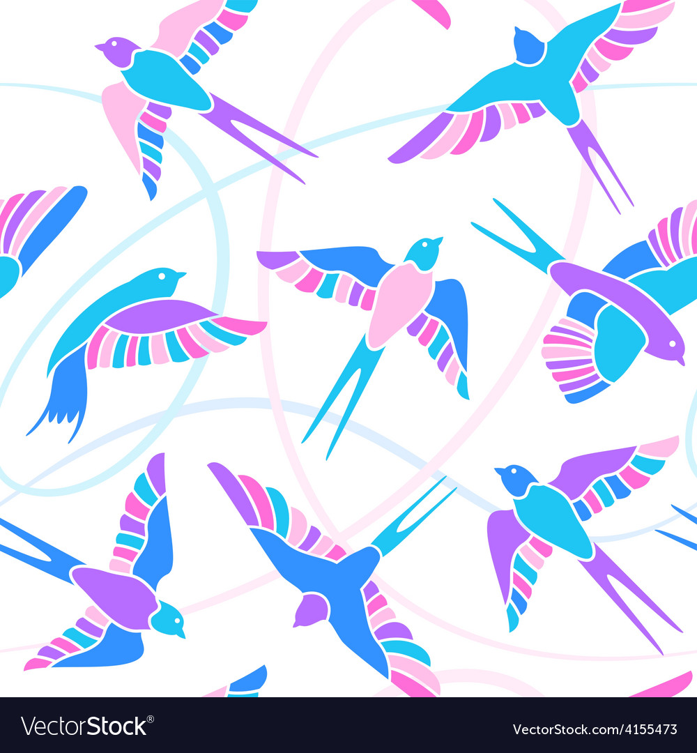 Swallows Mosaic Pattern
