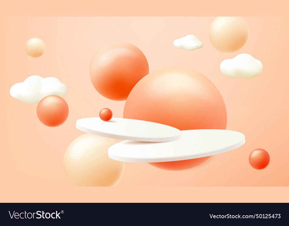 Tand and display colorful 3d rendering a scene