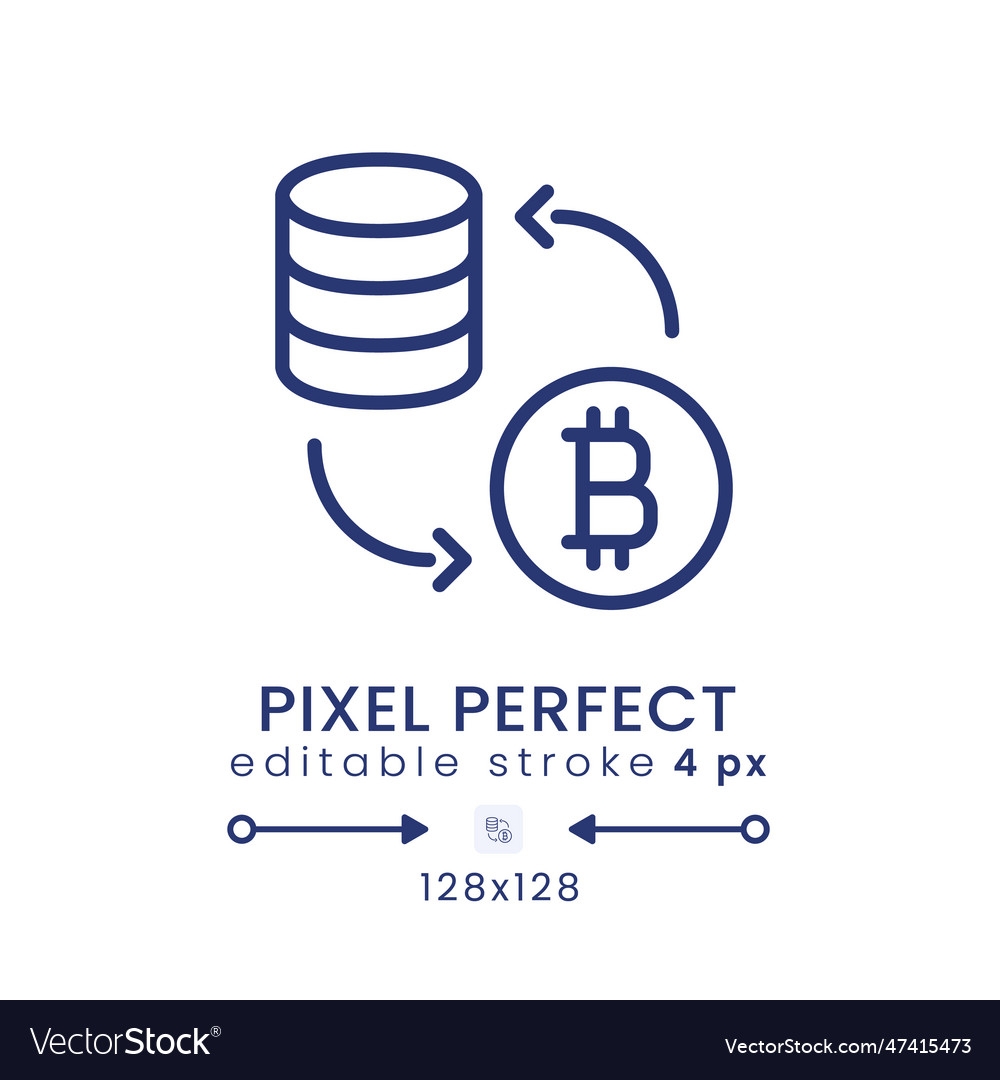 Tokenization linear desktop icon vector image Tokenization linear desktop icon