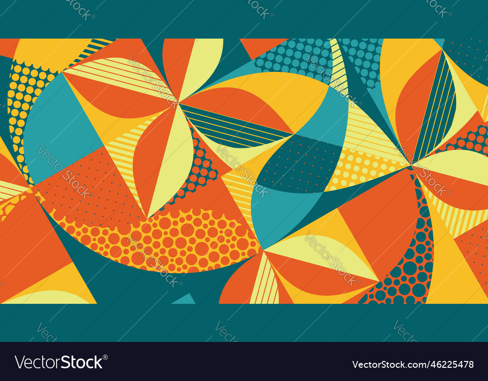 Abstract colorful geometric design can be used