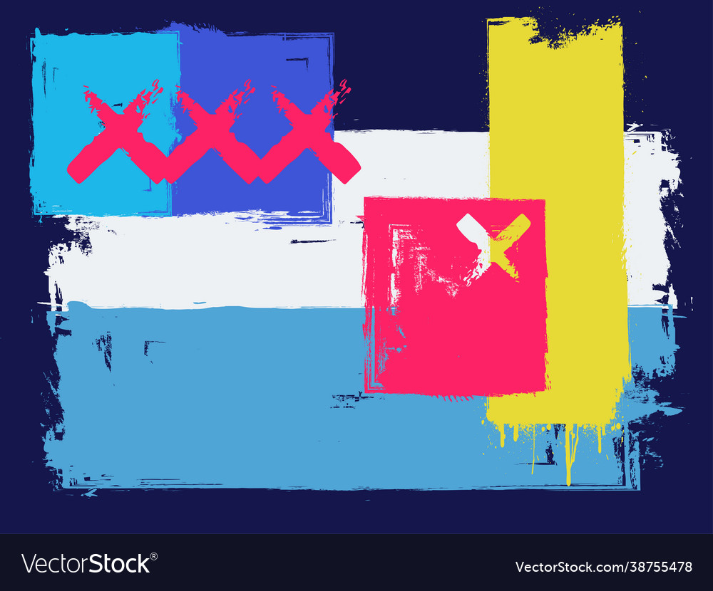 Grunge neon pop art abstract cool wallpaper Vector Image Grunge neon pop art abstract cool wallpaper Vector Image