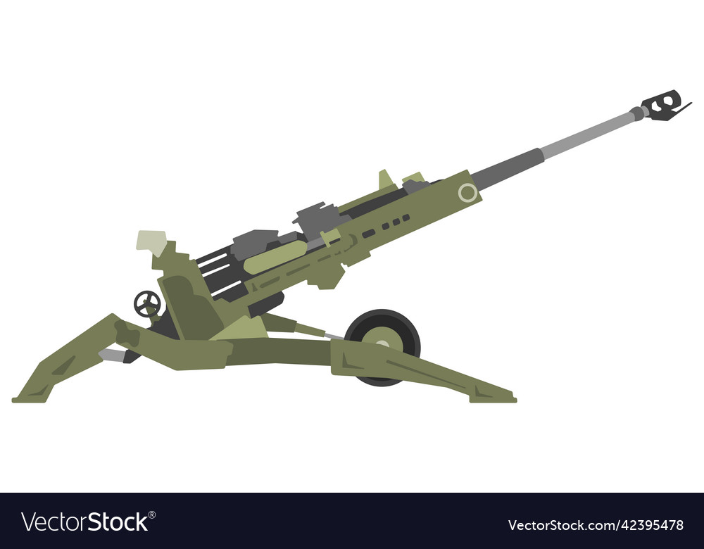 M777 howitzer Royalty Free Vector Image - VectorStock