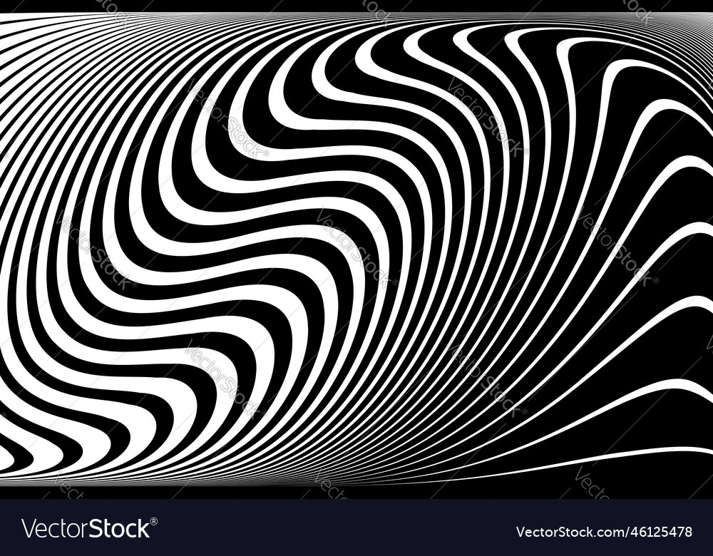 Wavy lines pattern vector image Wavy lines pattern