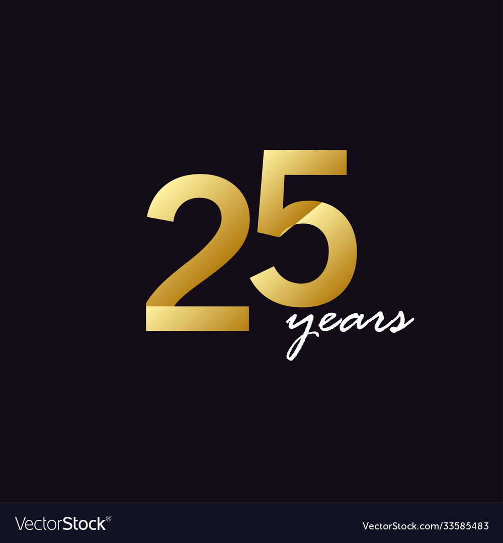 25 Jahre Jubiläumsfeier Gradient vector image 25 Jahre Jubiläumsfeier Gradient