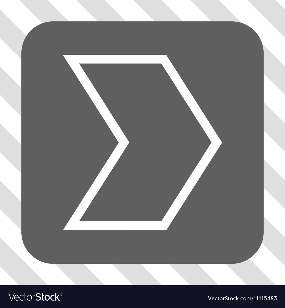 Arrowhead right rounded square button