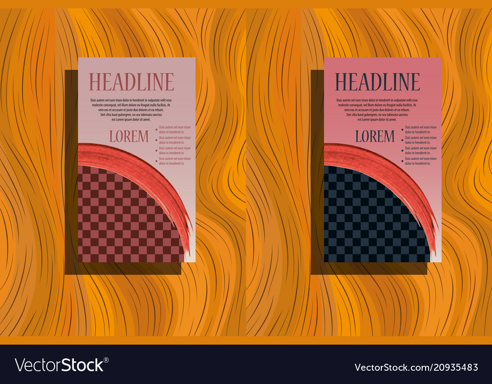 Brochure template design with geometric pattern vector image Brochure template design with geometric pattern