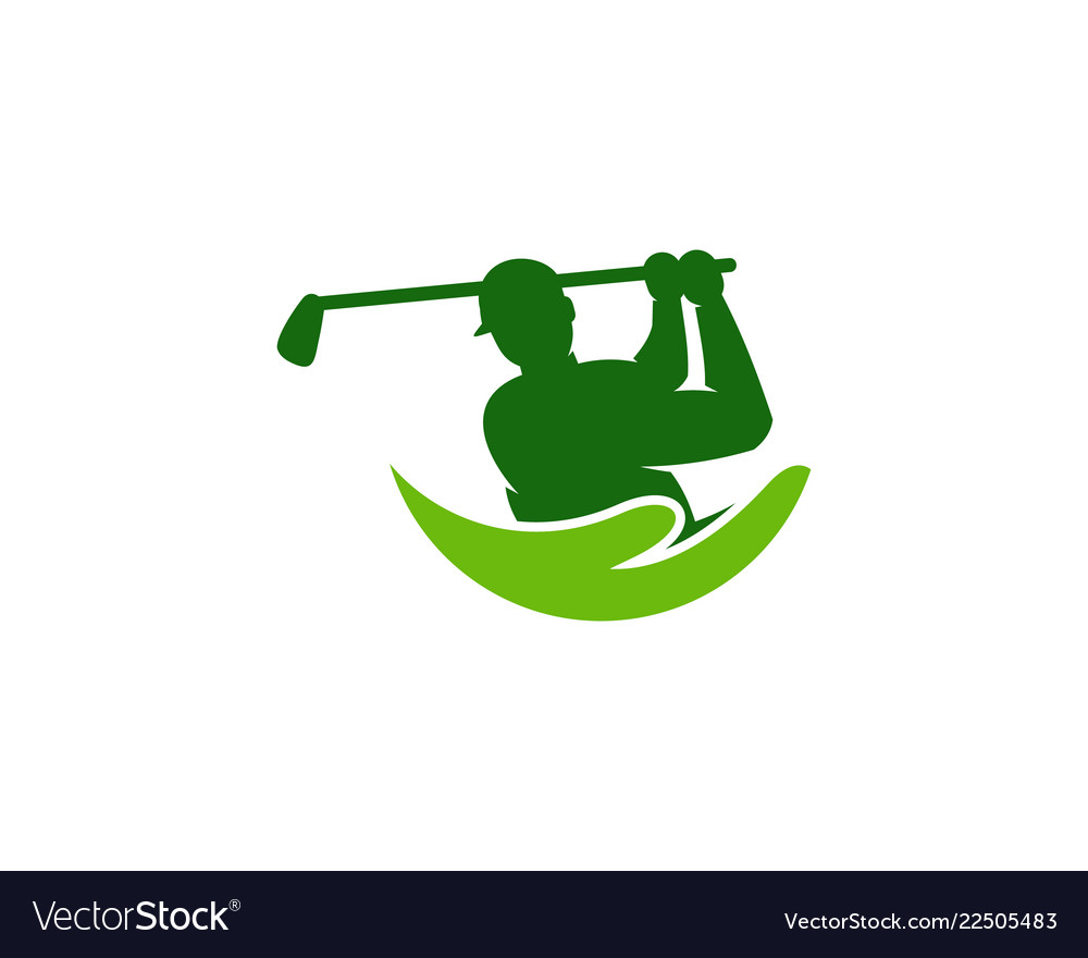 Care golf logo icon design Royalty Free Vector Image