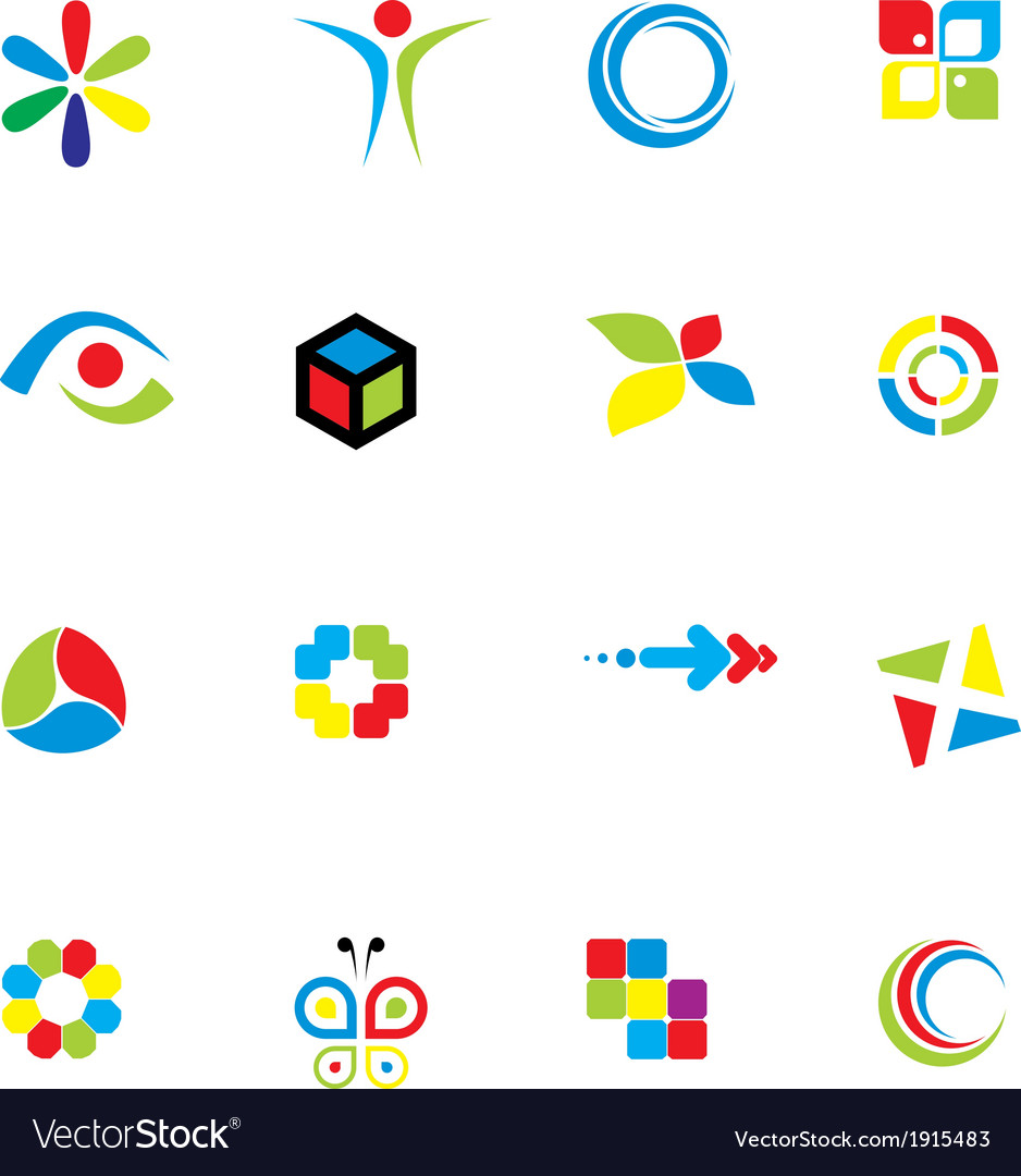 Colorful Icon Set - Modern Elements